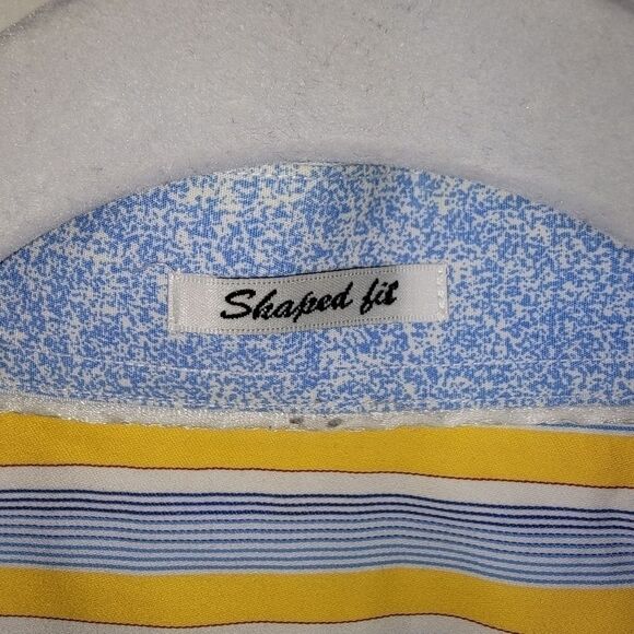 Bugatchi uomo striped button up dress shirt xxl - Picture 5 of 8